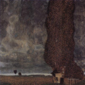 Die Grobe Pappeloder Aufziehendes Gewitter Simbolismo Gustav Klimt Pinturas al óleo